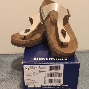 🍄Birkenstock Gizeh Sandals - Cream and Brown